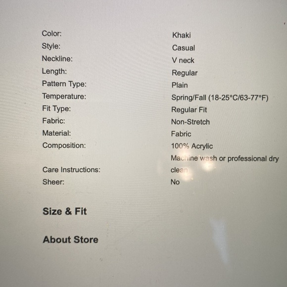 Shein cable knit, V-neck sweater vest - Picture 3 of 6